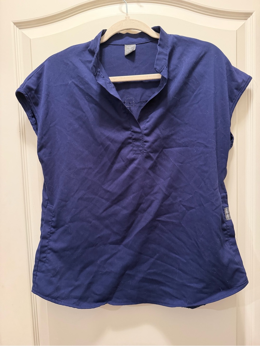 Ninahin Women’s Navy Rafaella Style Scrub Top! - Picture 2 of 7